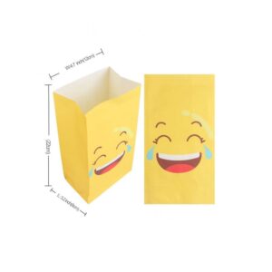 Pack de 12 bolsas para regalo. Emoticonos. Incluye pegatina.