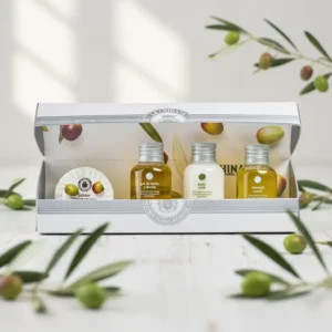 pack de miniaturas de cosméticos para regalo. 4 productos. estuche incluido.