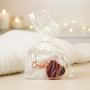 bálsamo corazón con monedero personalizado con nombre