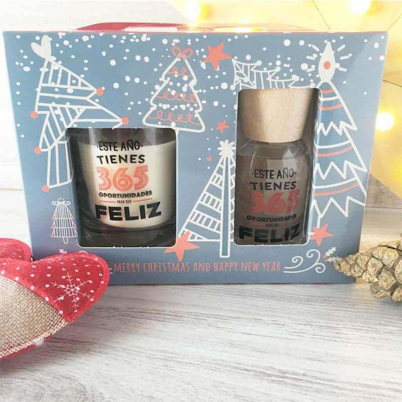 Vela personalizada para desear Feliz Navidad