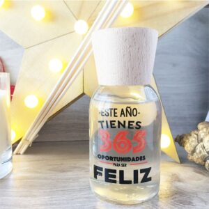 Pack regalo de Navidad con vela y mikado Oportunidades para ser Feliz