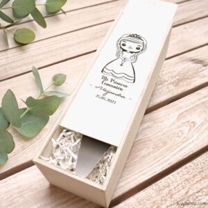 Paleta de comunión para tarta, personalizada, caja opcional, modelo chica paleta tarta comunion pala personalizada chica caja