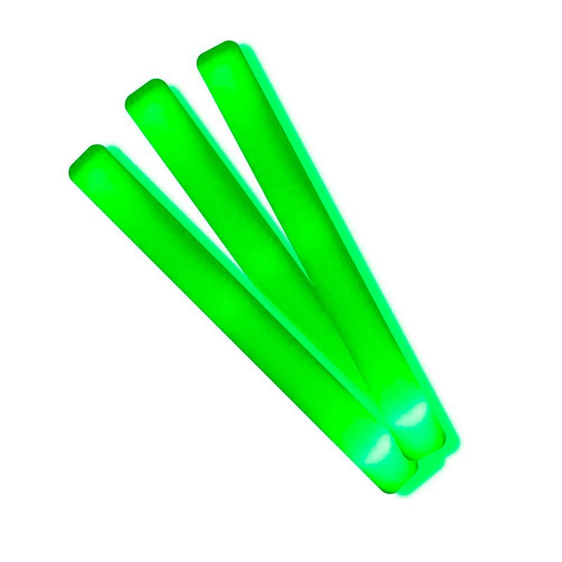Palo de espuma Led. Especial para eventos. 47cm. Pilas incluidas. Color verde palos luminosos led color verde