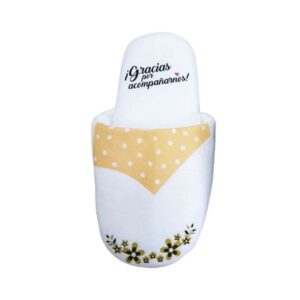 Pantuflas de algodón para boda, diseño smoking