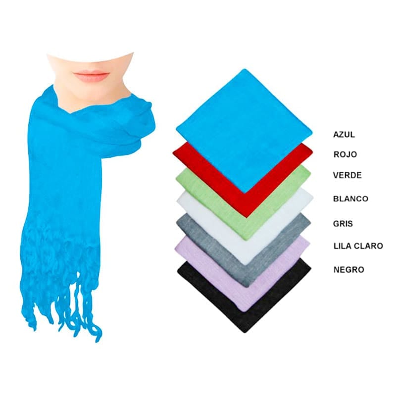 Pashmina de lino para boda. 10 colores diferentes. Tu&Yo