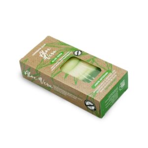 Pastilla de jabón artesano. Presentado en caja. Aloe Vera. 100gr