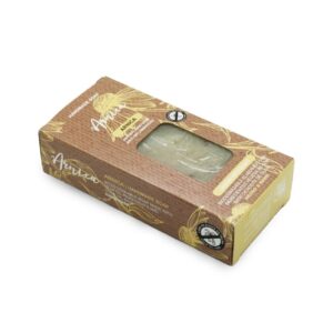 Pastilla de jabón artesano. Presentado en caja. Árnica. 100gr.