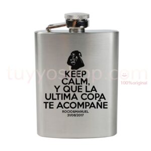 Petaca personalizada para boda, darth vader.4oz