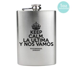 Petaca para invitados Keep Calm 