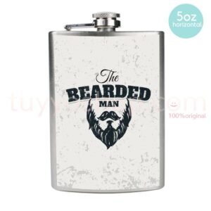 Petaca para bodas hombre barba