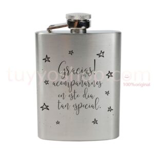 Petaca personalizada para boda, gracias por. 4oz