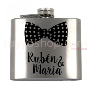 Petaca para boda personaliza. 5oz