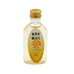 licor sabor ron miel. la rivera. 50ml.