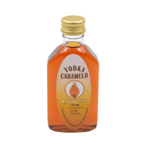 licor sabor vodka caramelo. la rivera. 50ml.