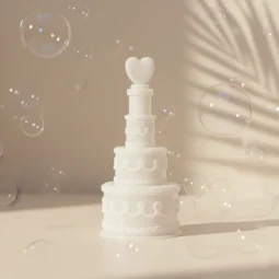 Pompero en forma de tarta para boda.