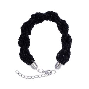 pulsera enrrollada negra