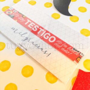 Pulseras personalizadas para testigos. Modelo Cassette pulsera para testigo modelo casete4