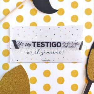 Pulseras personalizadas para testigos. Modelo Cebra pulsera para testigo modelo cebra2