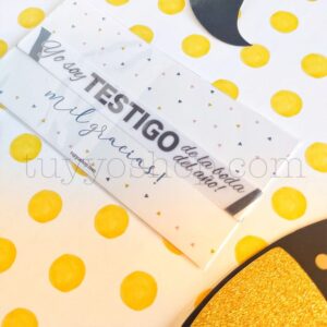 Pulseras personalizadas para testigos. Modelo Cebra pulsera para testigo modelo cebra4