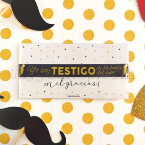 Pulseras personalizadas para testigos. Modelo Rayo pulsera para testigo modelo rayo2