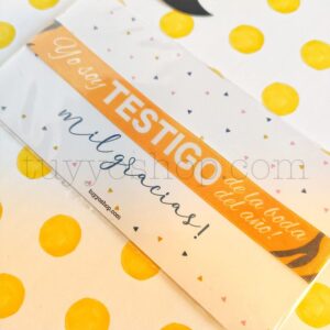 Pulseras personalizadas para testigos. Modelo Tigre pulsera para testigo modelo tigre3