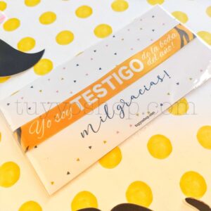 Pulseras personalizadas para testigos. Modelo Tigre pulsera para testigo modelo tigre4
