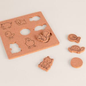 Puzzle de corcho animales
