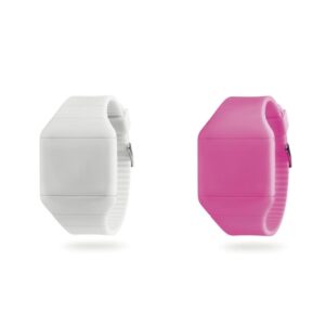 Reloj de silicona con led, en varios colores.