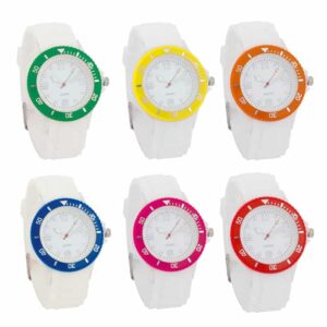 Reloj correa silicona, modelo Esfera. 6 colores disponibles.