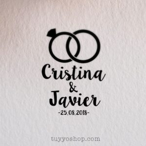 sello personalizado para boda