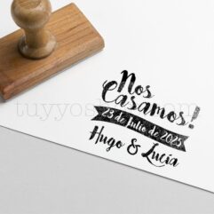 Sello personalizado boda