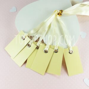 Set 6 etiquetas colgantes de Corazón y Rectángulo set 6 etiquetas colgantes corazon y rectangulo detalles de boda