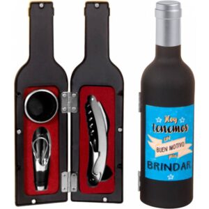 Nuevo set de vino. Las mejores cosas. 3 piezas. 3 modelos. set botella vino 3 piezas 2
