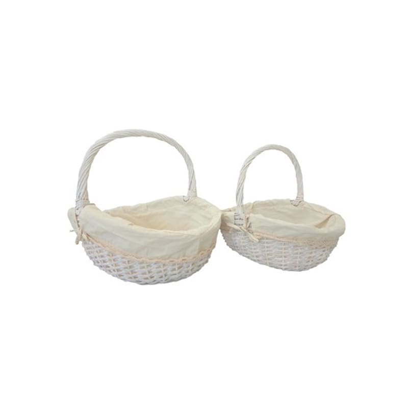 ventajoso Para llevar pago Set dos cestas ovaladas para bodas. TUYYOSHOP