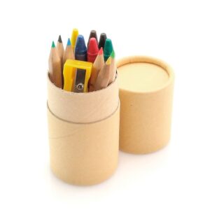 Set para colorear presentado en estuche de cartón