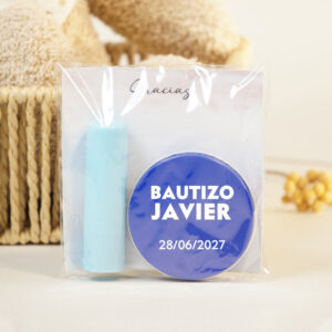 set personalizado para bautizo: crema nivea y bálsamo vegano