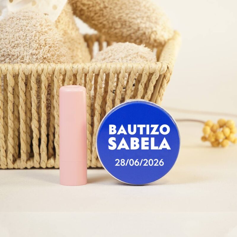 set personalizado para bautizo: crema nivea y bálsamo vegano