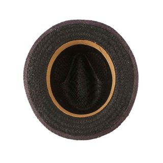 Sombrero de paja modelo capo en color negro
