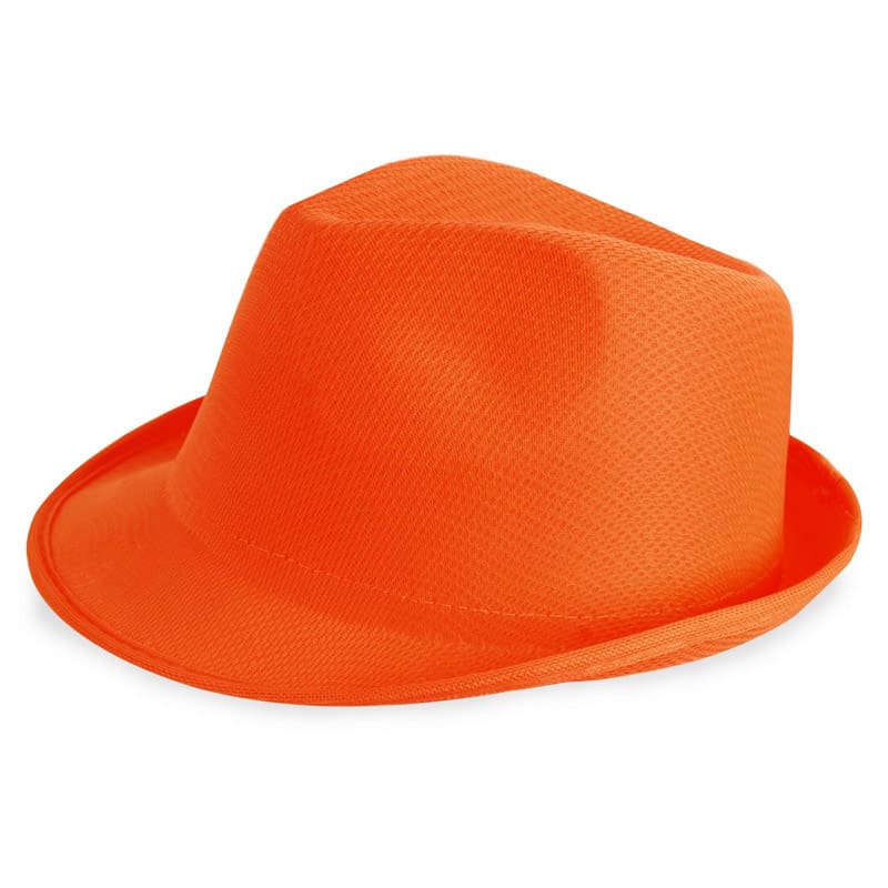 sombrero para photocall en color naranja