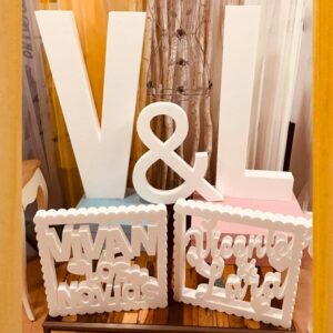 Letras Grandes para Boda - Letras Iniciales Corcho Porexpan Bodas