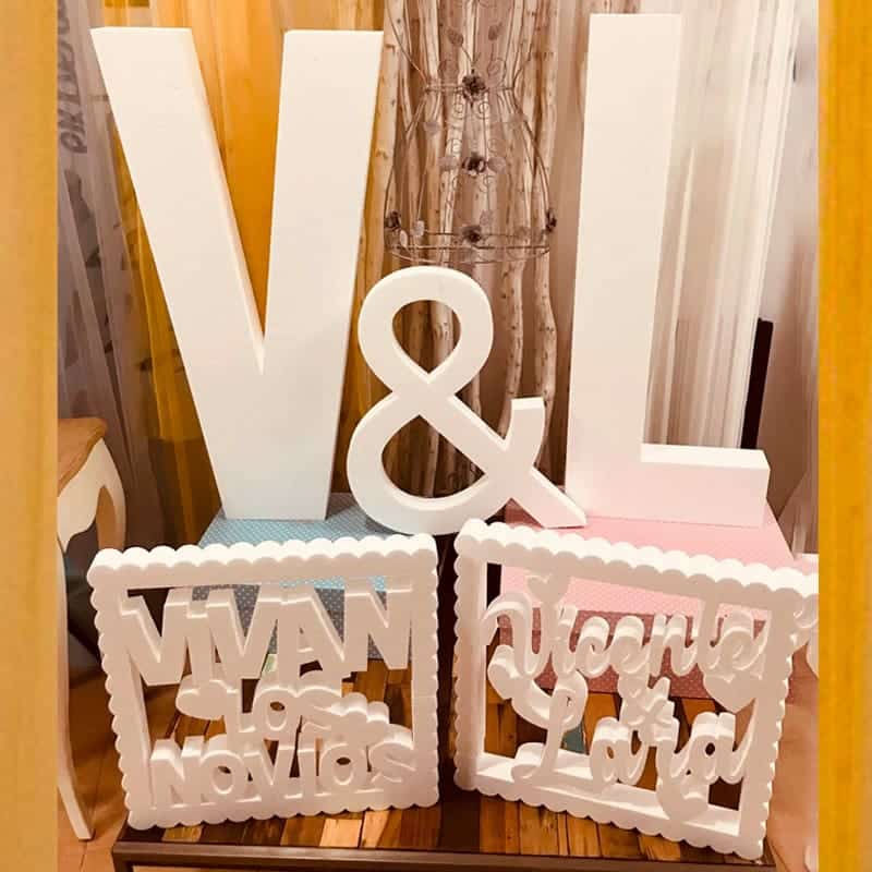 Letras Iniciales Gigantes de Corcho 100cm de altura y 20cm de Grosor, Regalos para Bodas, Cumpleaños, Bautizos y Eventos, Ideas para Regalos, Regalos Personalizados de Boda, Cumpleaños, Bodas etc