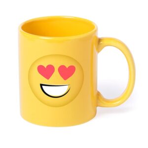 Taza amarilla emoji. 4 modelos diferentes. 370ml