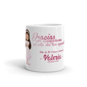 Taza para comunión. Personaliza. Gracias por...