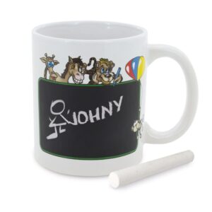 Taza infantil pizarra, modelo animal party