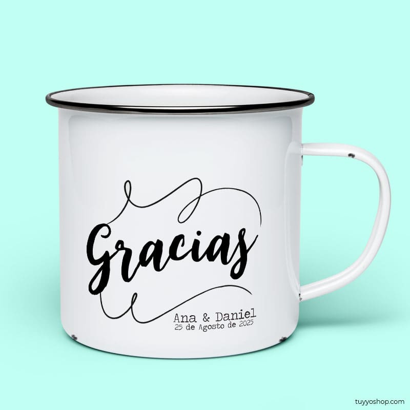 Tazas de metal personalizadas con logo, 25 modelos