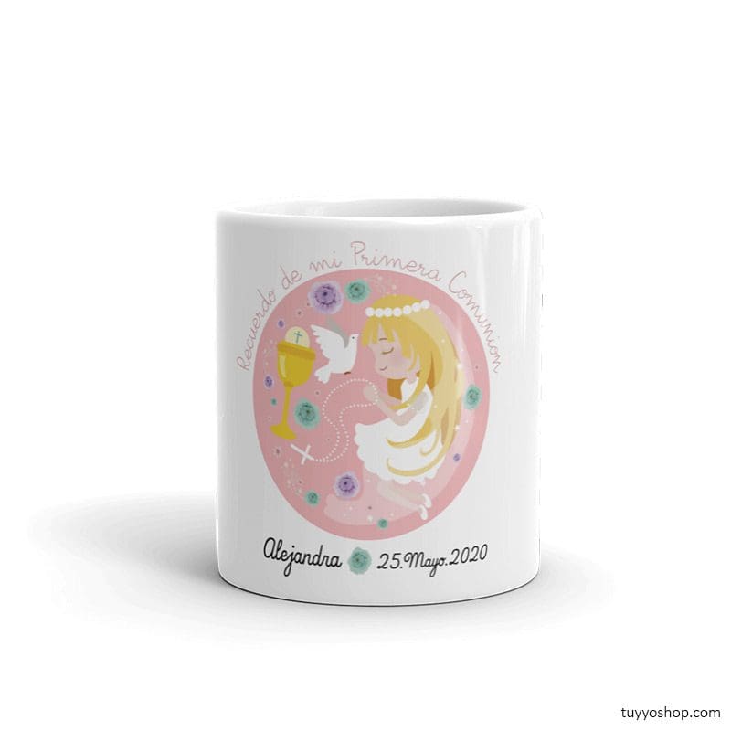 taza primera comunión niña personalizada :: detalles & regalos