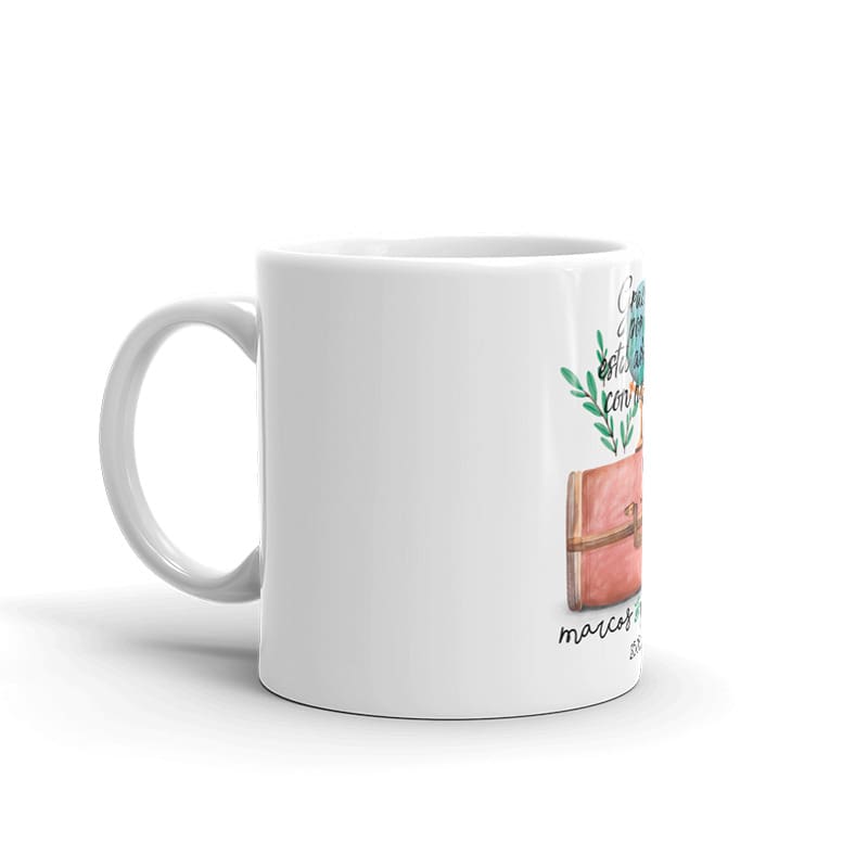 Taza de boda para invitados. Modelo travel.