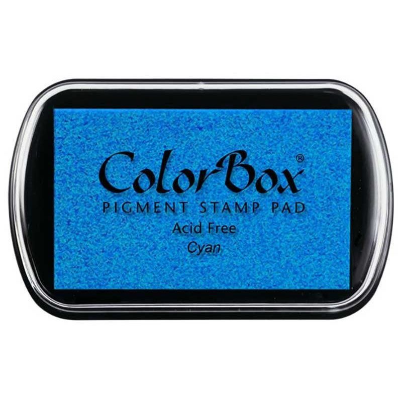 Tampón para sellos Colorbox Premium. Varios colores disponibles. tinta colorbox color azul cyan