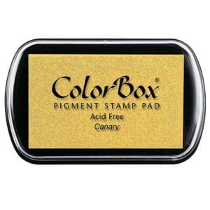 Tampón para sellos Colorbox Premium. Varios colores disponibles. tinta colorbox color canario