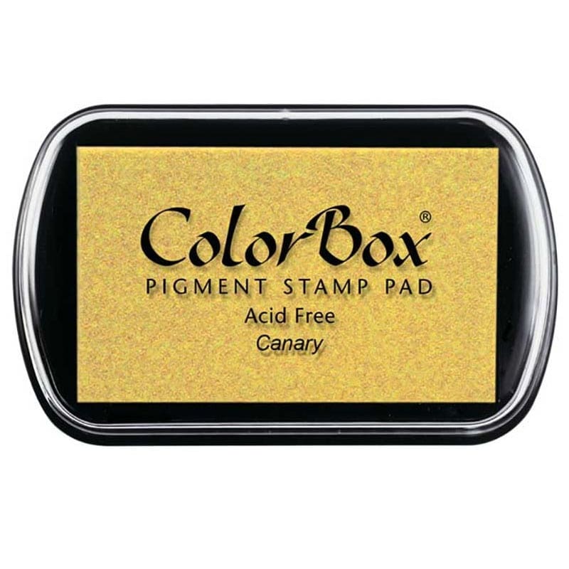 Tampón para sellos Colorbox Premium. Varios colores disponibles. tinta colorbox color canario